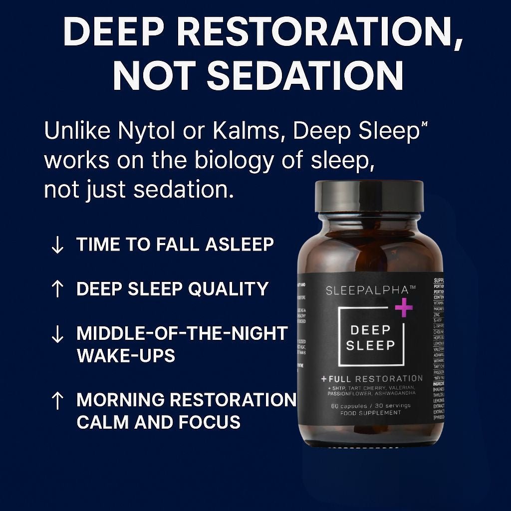 SLEEPALPHA™ Deep Sleep vs Nytol, Kalms, Magnesium-Only: Which Natural Sleep Aid Is Really Different? - SLEEPALPHA™