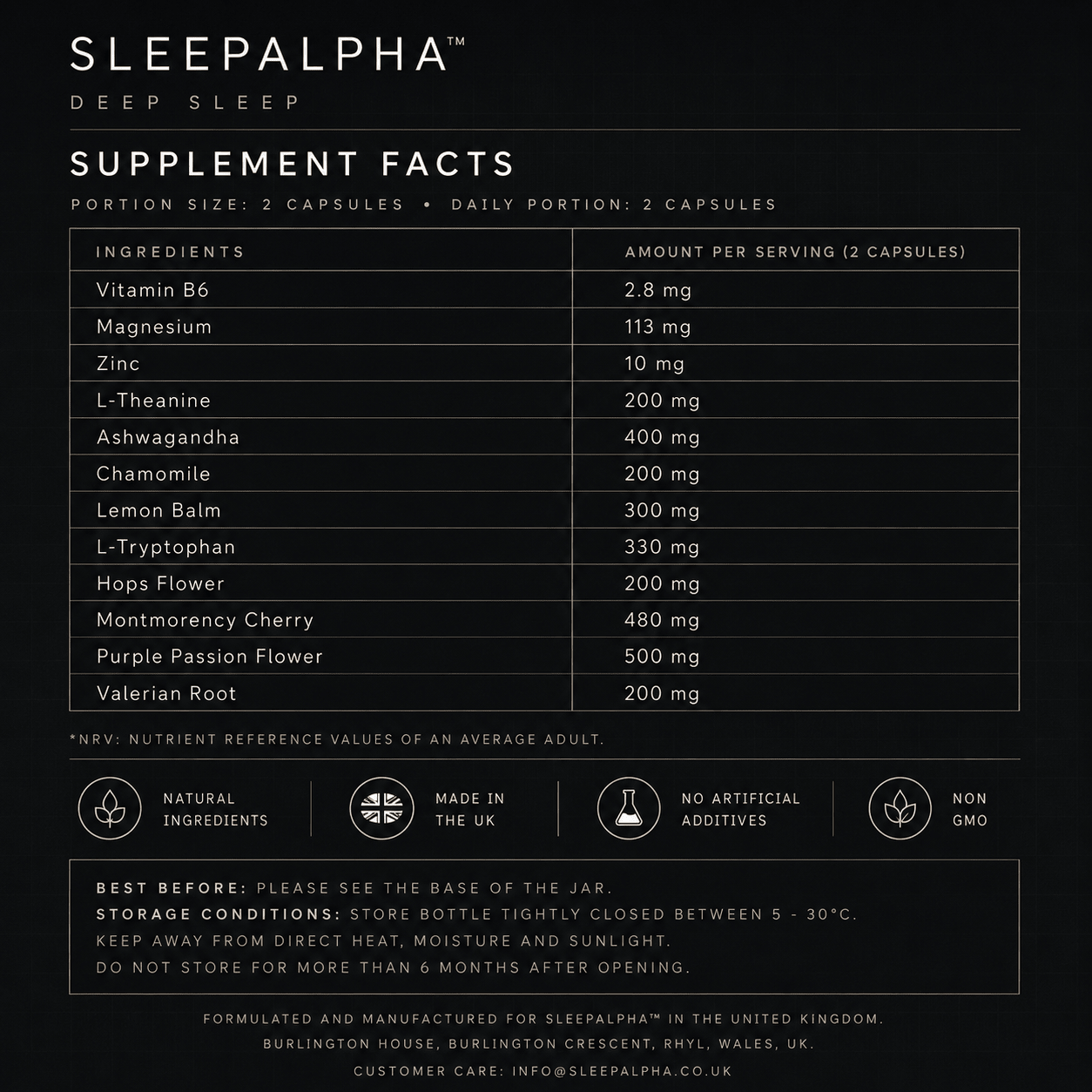 DEEP SLEEP™ Natural Sleep Formula